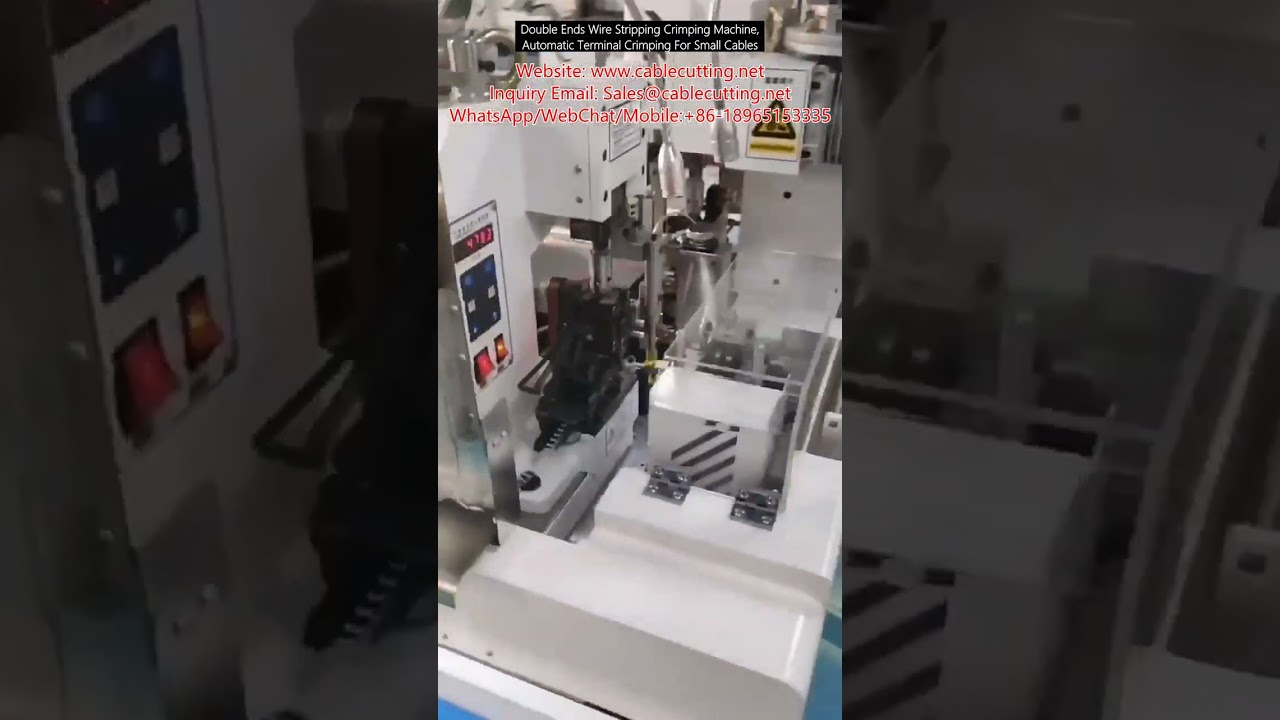 Machine à dénuder et sertir double extrémité – Sertissage automatique pour petits câbles