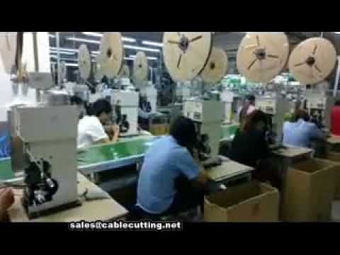 Machine semi-automatique de dénudage et sertissage de fils