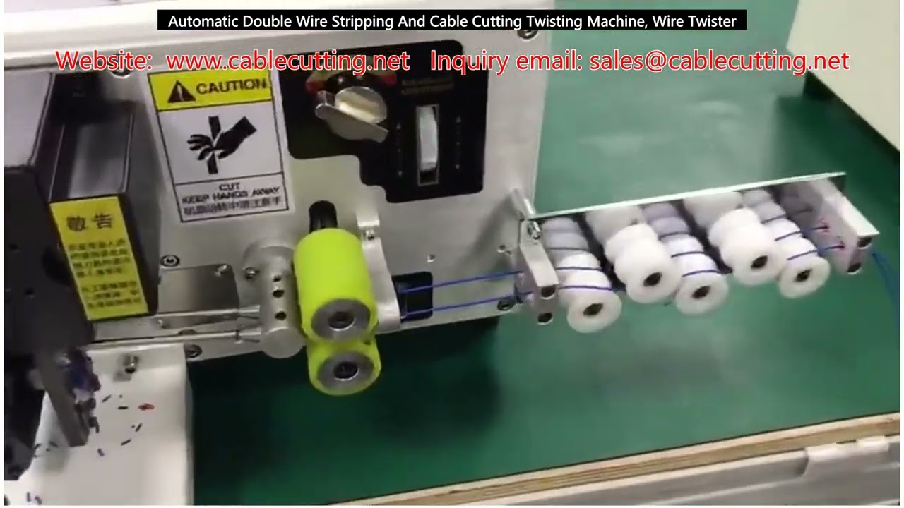 Machine automatique à dénuder double, coupe et torsion de câbles – Tordeur de fils