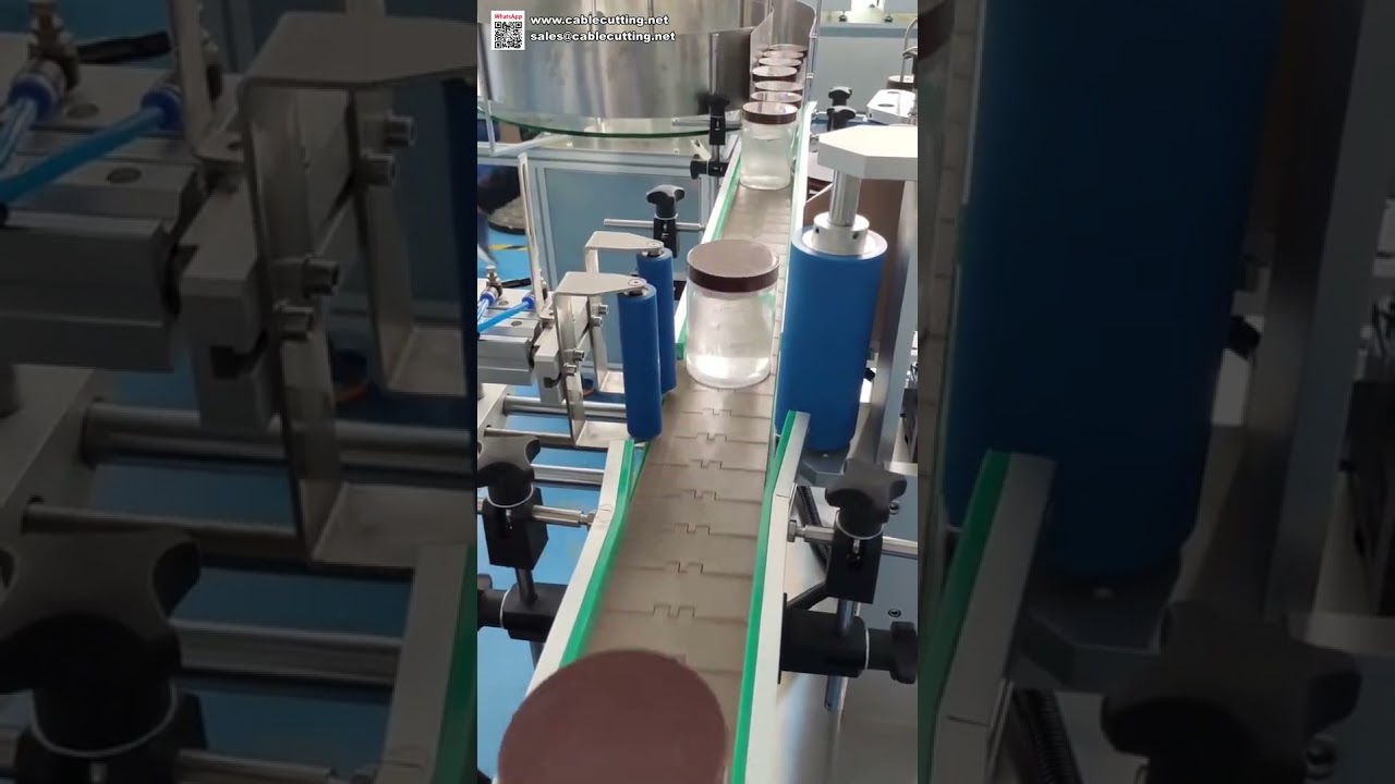 Machine d'étiquetage automatique pour bouteilles rondes - Applicateur d'étiquettes professionnel haute qualité