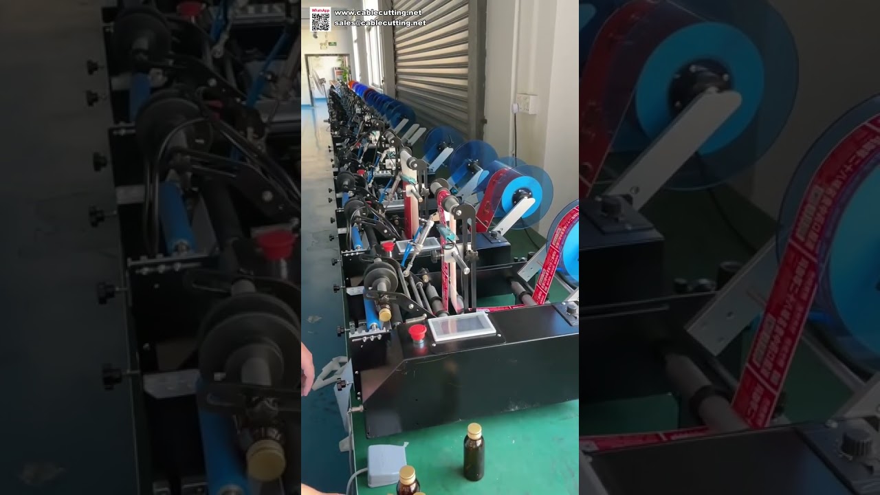 Machine d'étiquetage semi-automatique pour bouteilles rondes - Applicateur rapide d'étiquettes pour pots et canettes