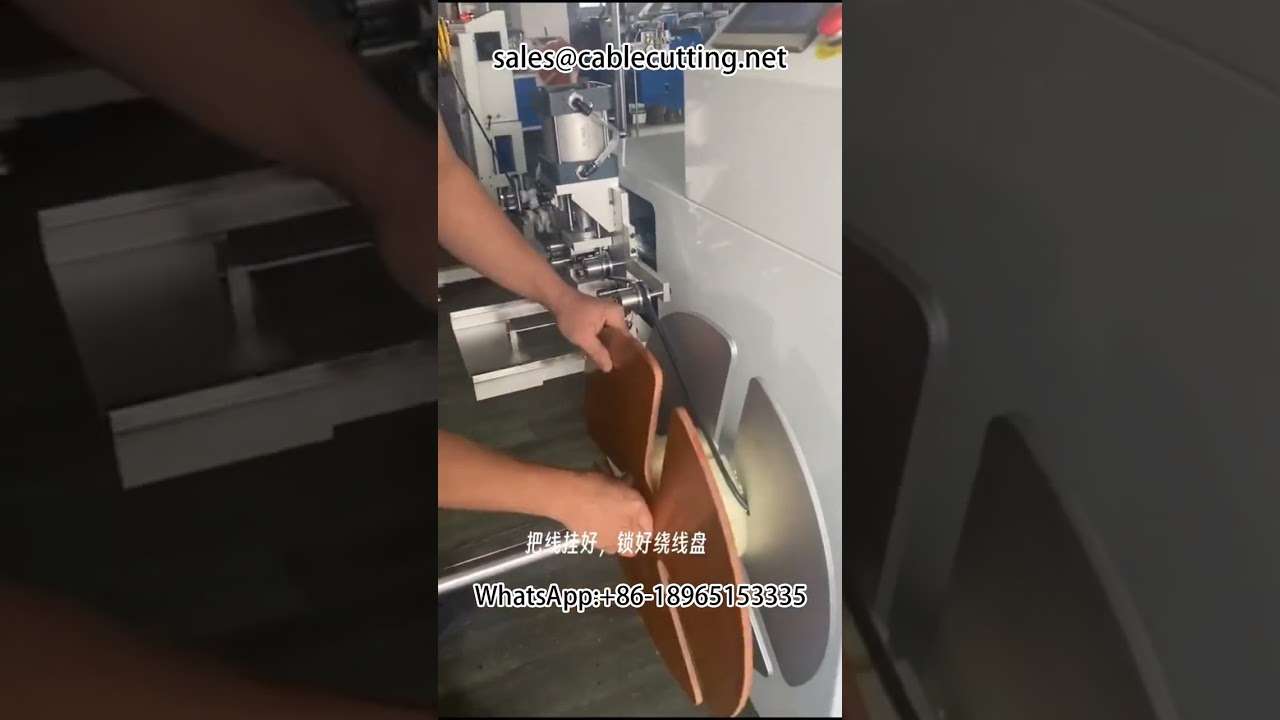 Machine à bobiner les fils et câbles | Compteur de mètres, coupe en rangées et rebobinage automatisé