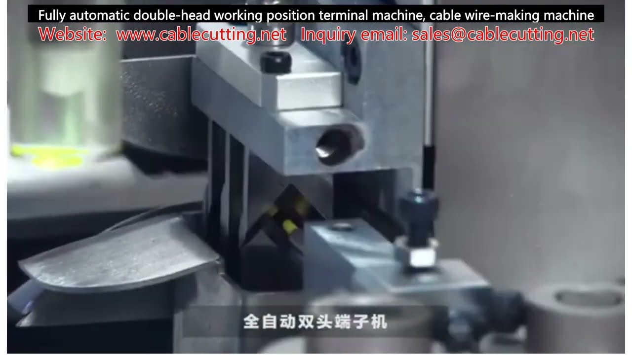 Machine à bornes automatique double tête entièrement automatique – Fabrication de câbles électriques