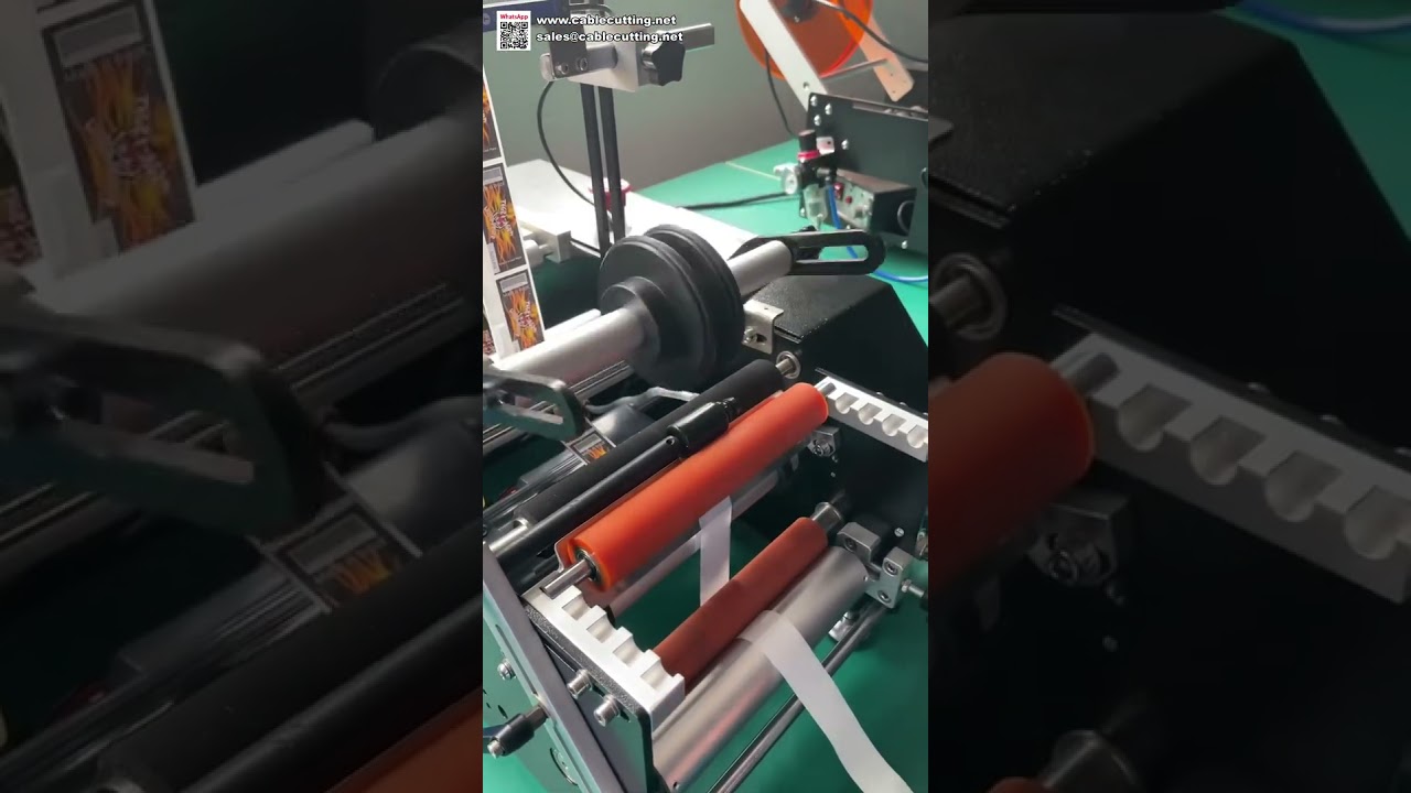 Machine à étiqueter mini avec codeur - Applicateur automatique d'étiquettes pour petites bouteilles rondes