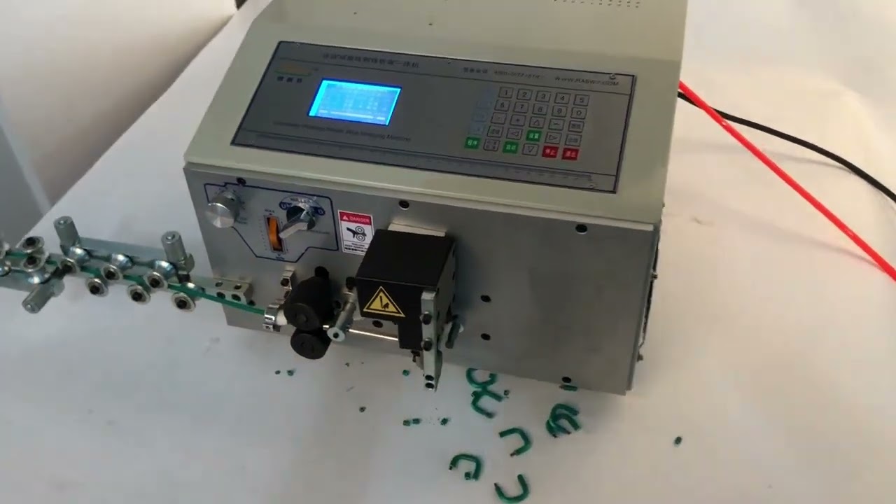 Machine automatique de dénudage, cintrage et dressage de fils SWT-508 ZW-16 avec cintreuse à 4 rouleaux