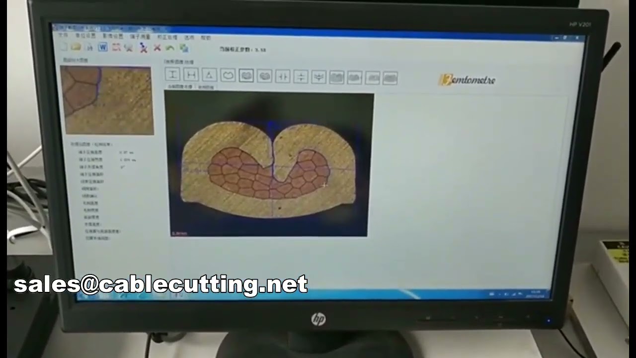 Système portable d'analyse de coupe de crimp pour faisceaux WPM-SES