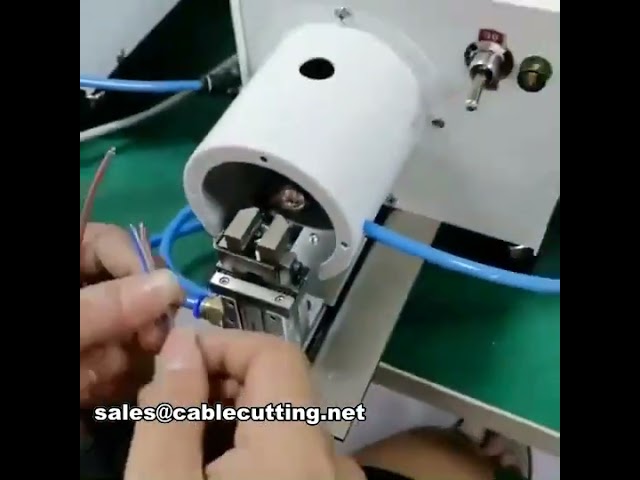 Machine pneumatique électronique de dénudage et torsadage WPM-200T