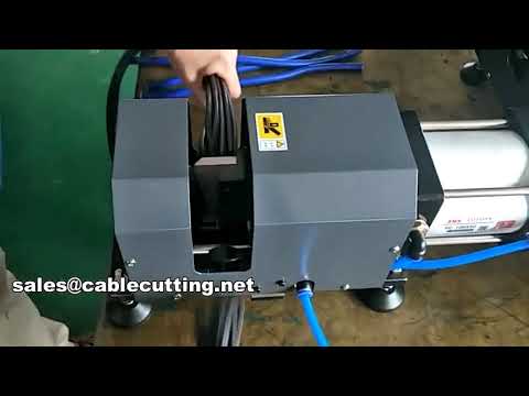Machine de coupe de câbles pneumatique WPM-C50 - Précision et automatisation