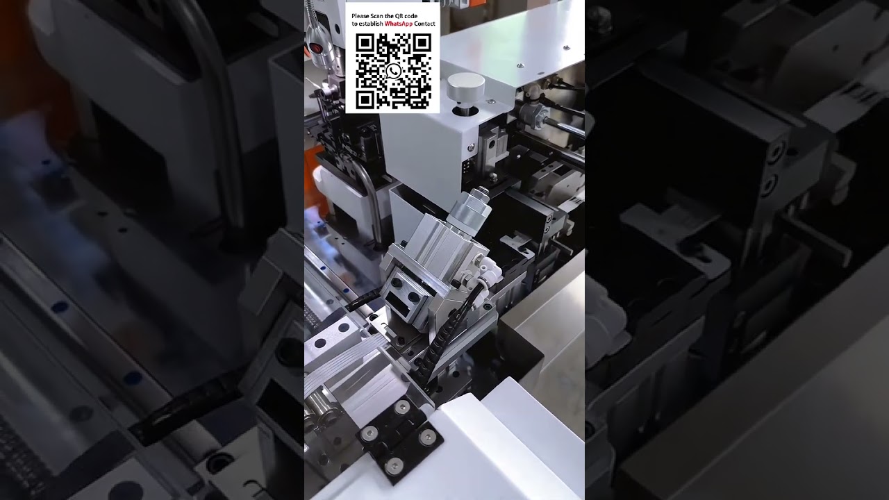 Machine automatique de sertissage et d'étamage de 5 fils en parallèle #ProcesseurDeCâbleRuban