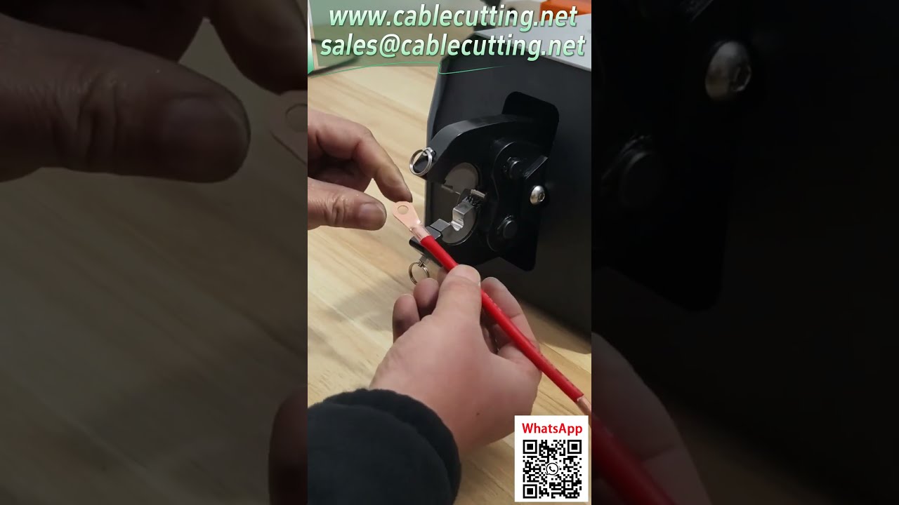 Machine à sertir pneumatique pour cosses ouvertes 5-300A | Sertissage professionnel