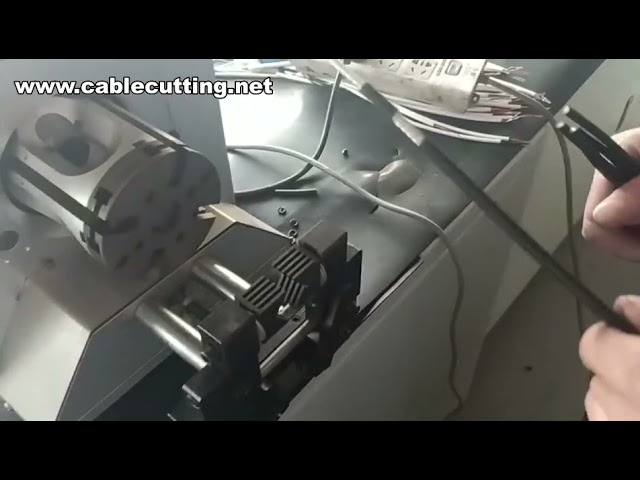 Machine à dénuder rotative pour câble coaxial – Dénudeuse automatique haute précision