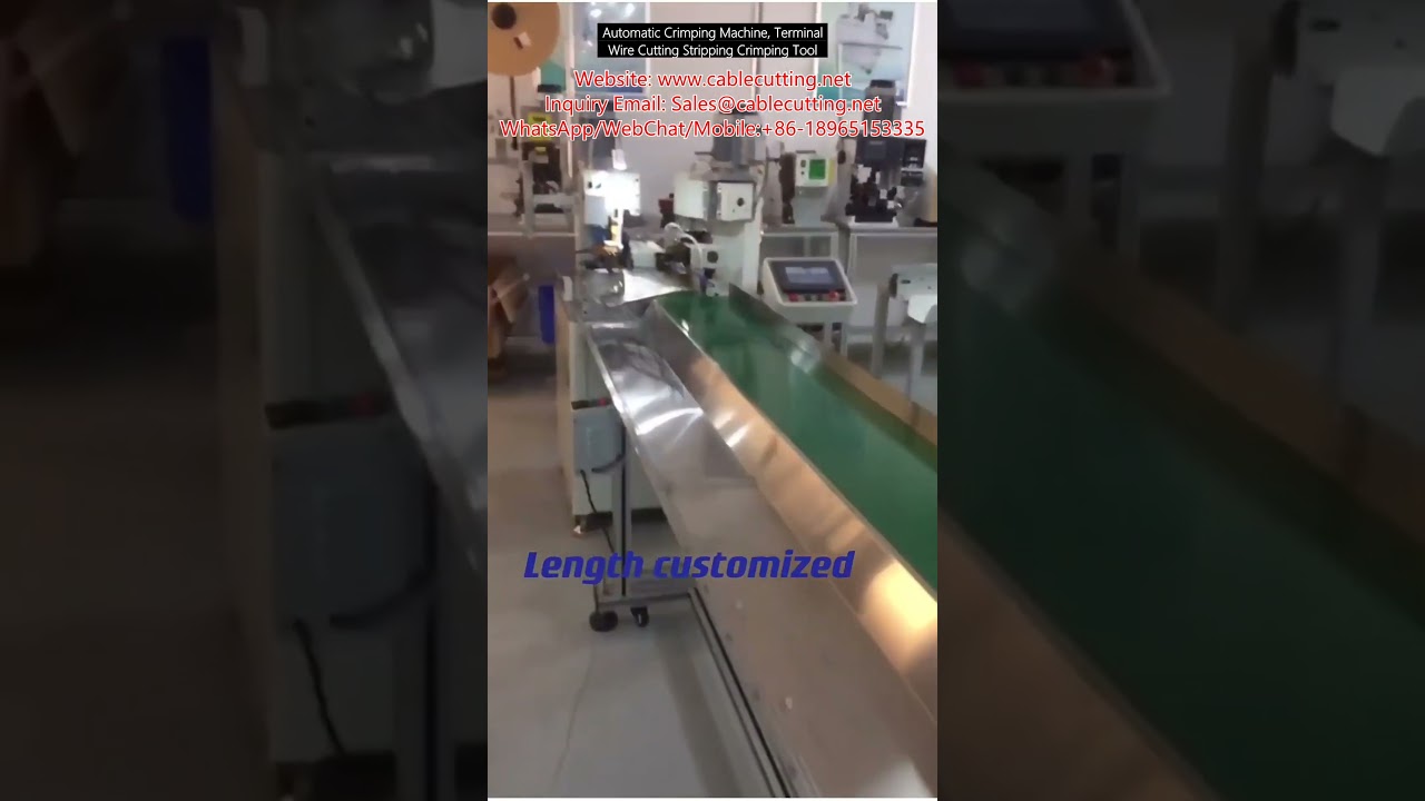 Machine à crimper automatique : outil de coupe, dénudage et sertissage de fils et cosses