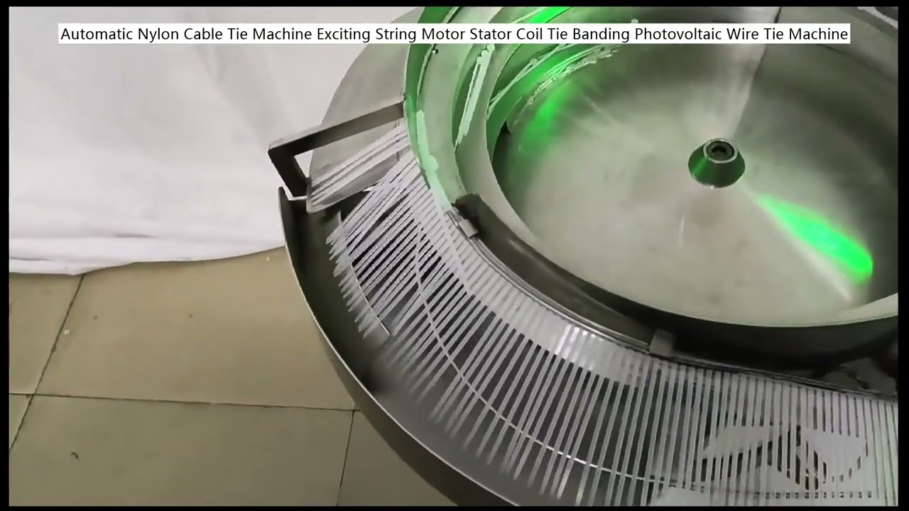 Machine automatique de serrage de câbles en nylon pour stator de moteur et fils photovoltaïques