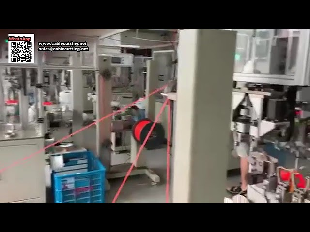 Machine à bobiner entièrement automatique pour l'emballage de lignes de coupe-cartes suspendues