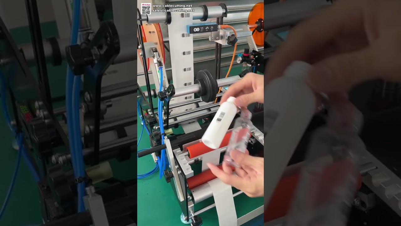 Machine à étiqueter les bouteilles rondes à double mode - Applicateur d'autocollants polyvalent
