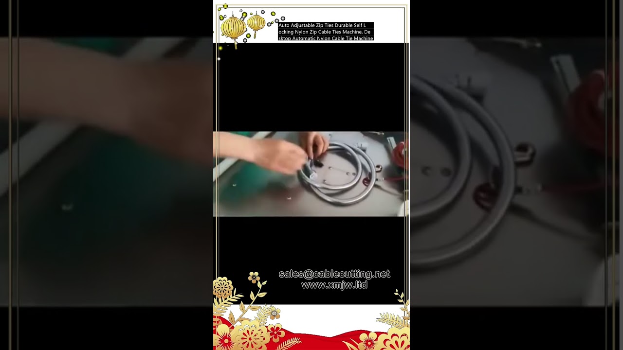 Auto Adjustable Zip Ties Durable Self Locking Nylon Zip Cable Ties Machine, Desktop Automatic Nylon