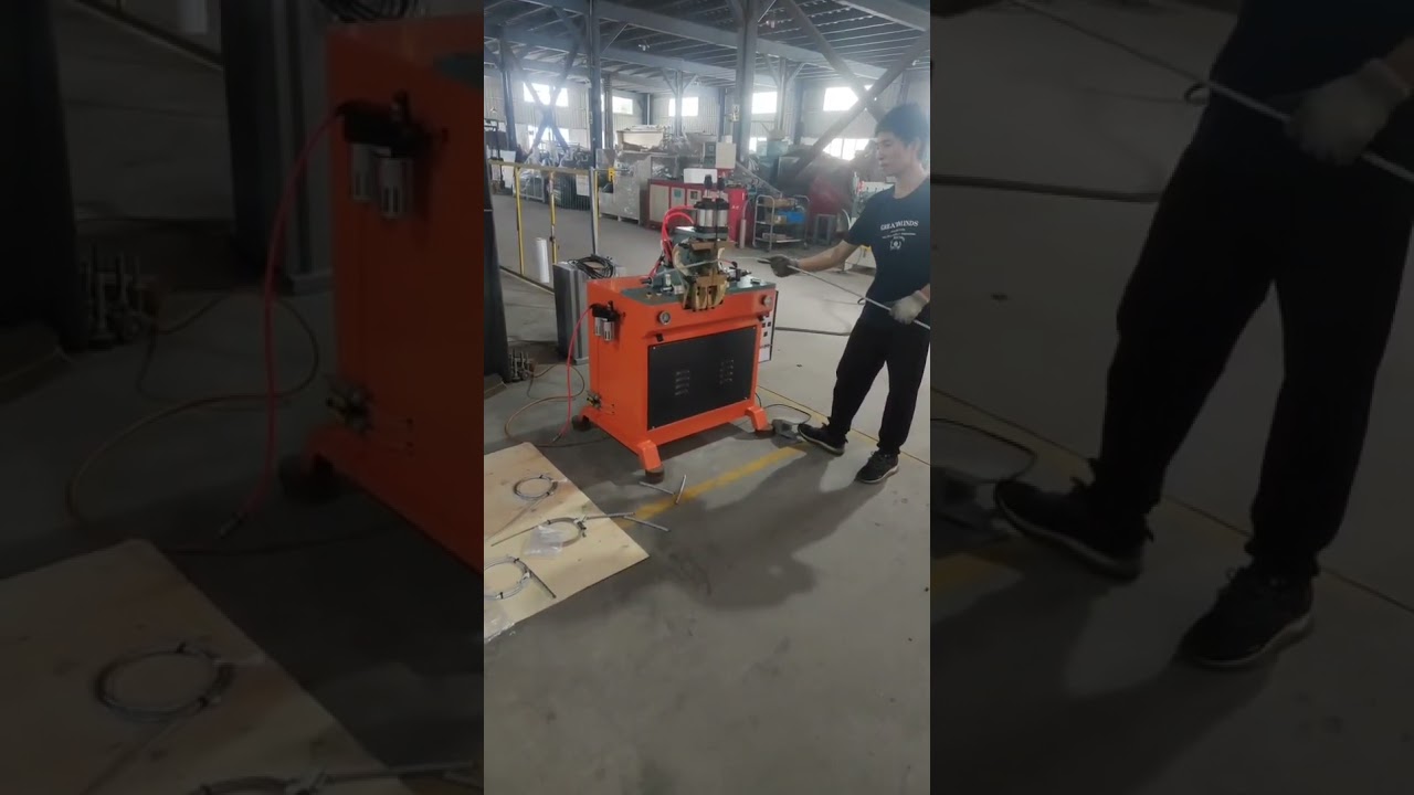 Machine semi-automatique de fusion de câbles métalliques WPM-QF