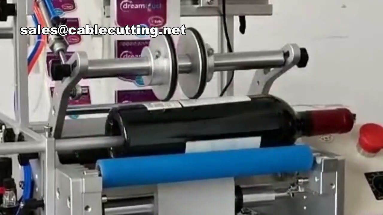 Machine d'étiquetage pour bouteilles rondes - étiquettes avant/arrière et double étiquetage