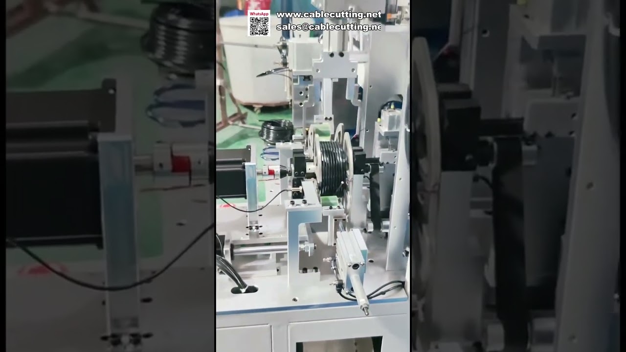 Machine automatique de comptage, coupe, bobinage et ligature de fil