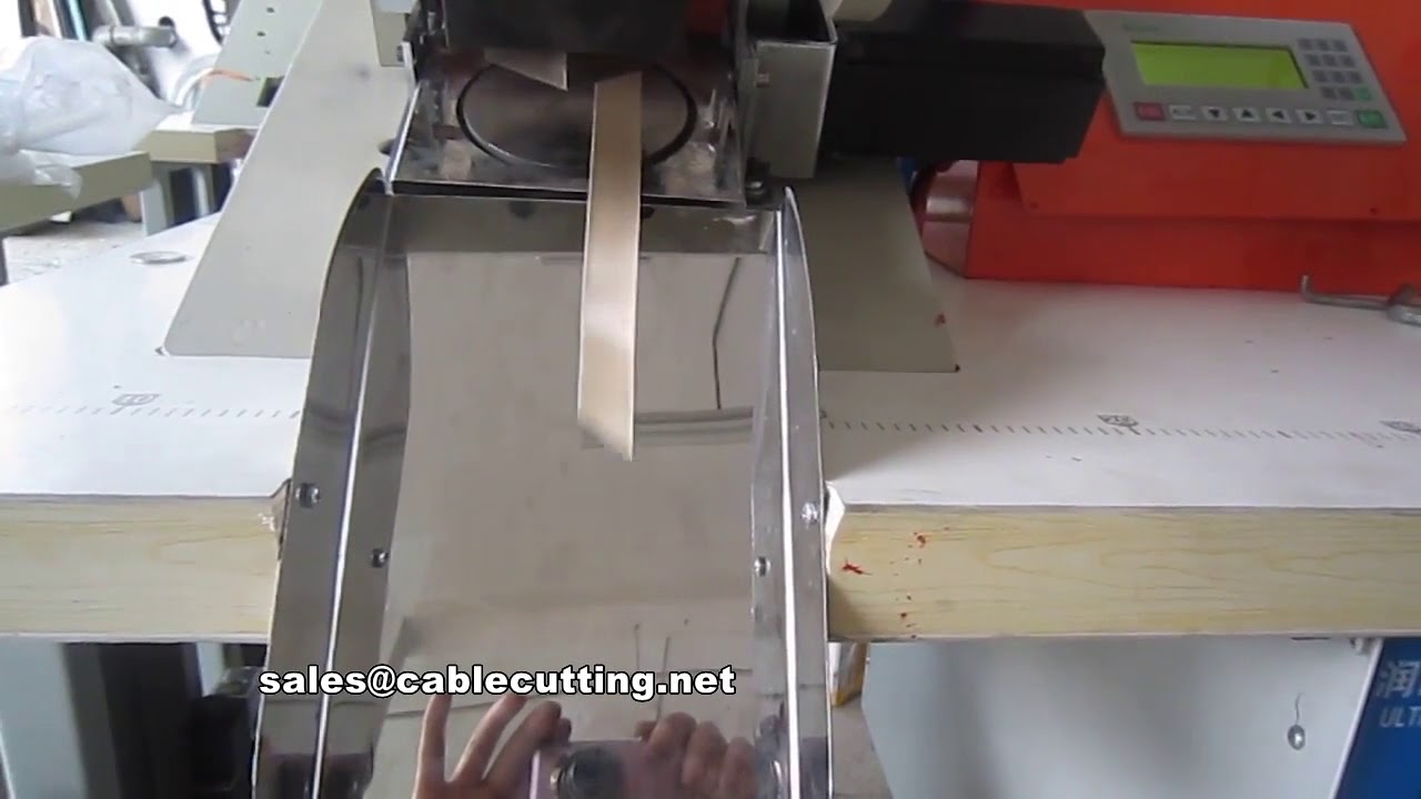 Machine de découpe ultrasonique pour rubans satin et polyester – coupe biseautée à 45°