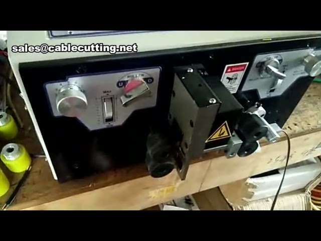 Machine de coupe, dénudage et sertissage de fils - Dénudeuse de câbles automatique