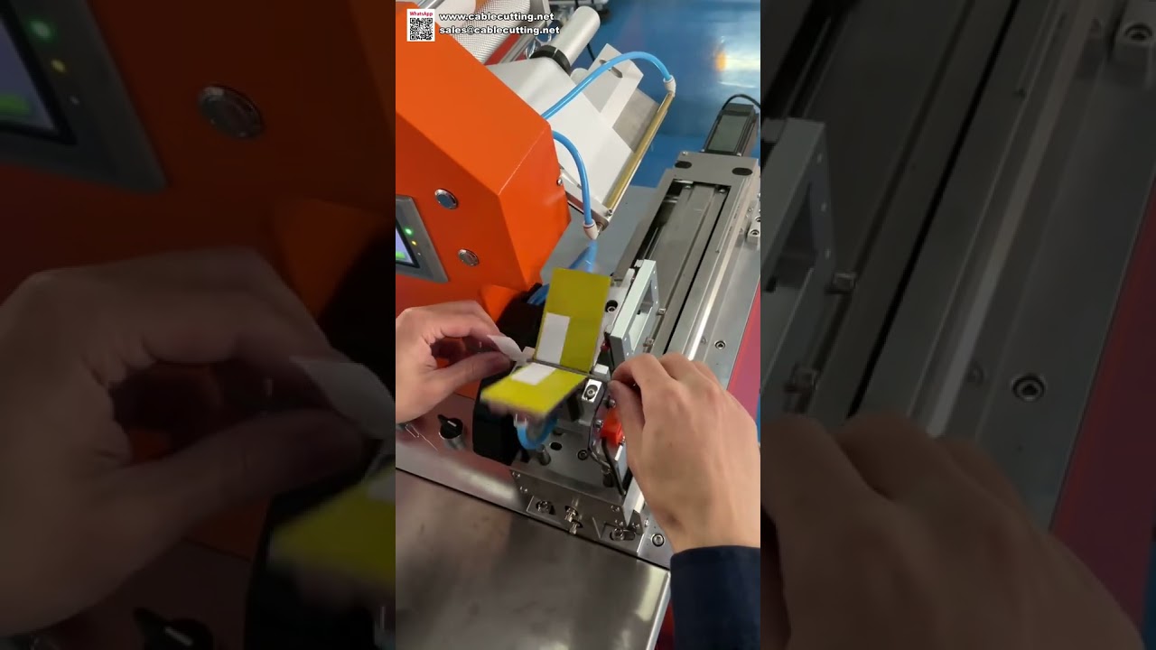 Machine à étiqueter les câbles avec capteur haute sensibilité – Applicateur automatique d'étiquettes pliées