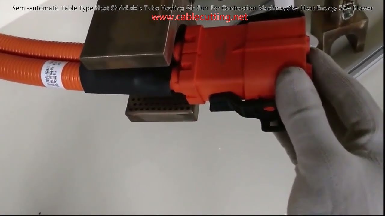Pistolet à air chaud semi-automatique pour tube thermorétractable 3kW - Machine de contraction sur table