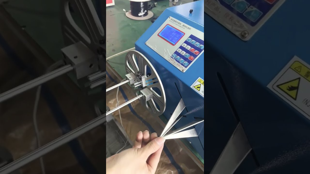 Data Cable Winding Machine #machine #cablewirestrippingmachine #factory #automobile