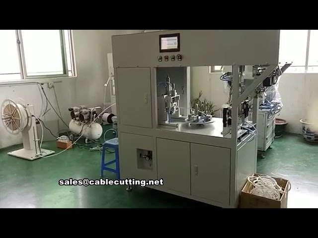 Machine automatique de coupe, bobinage et ligature de câbles – Twist tie