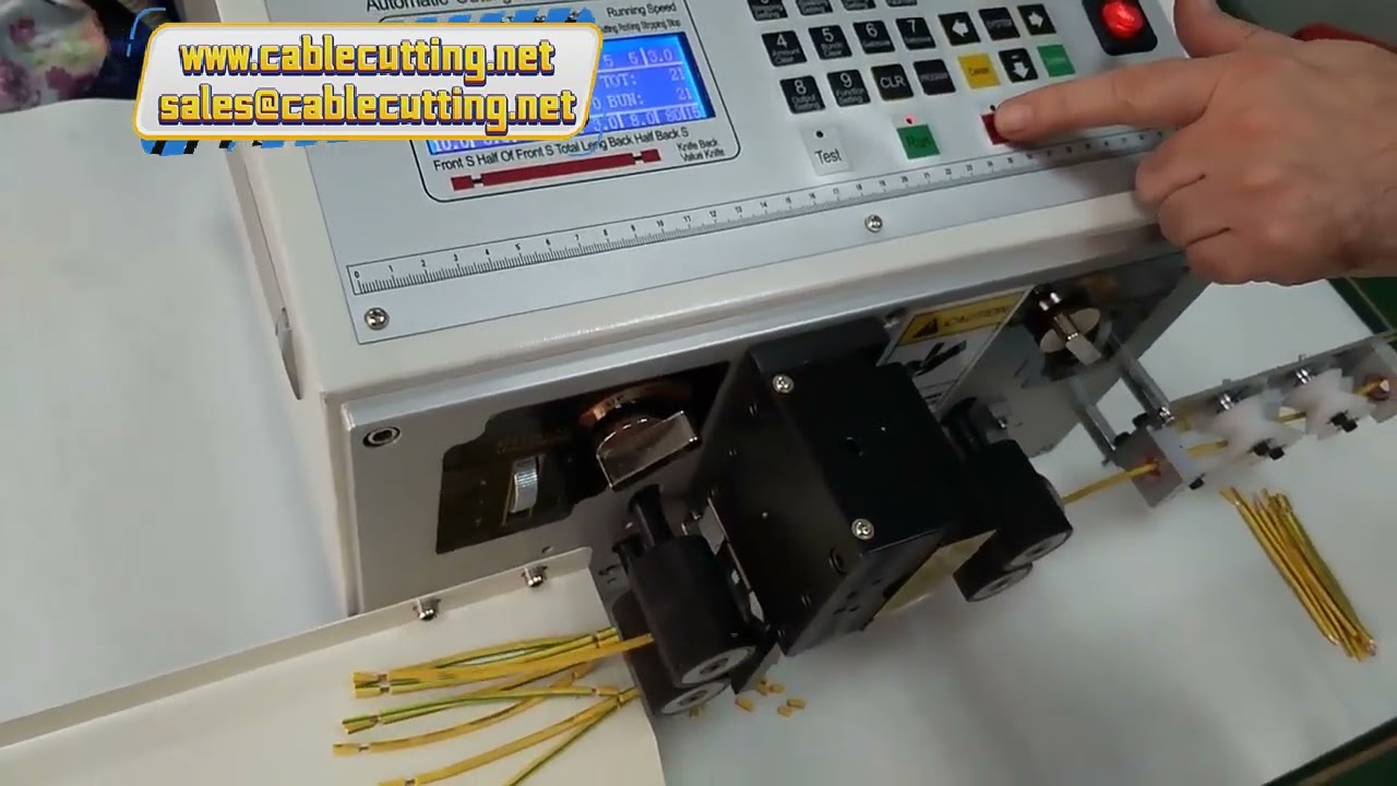 Machine de coupe et dénudage de câble 2 fils – Sertissage et dénudage 0,5 à 4mm² avec lames carbure de tungstène