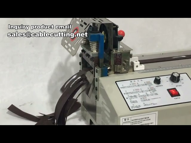 Machine de coupe à chaud : coupe précise de cordes élastiques et de tissus