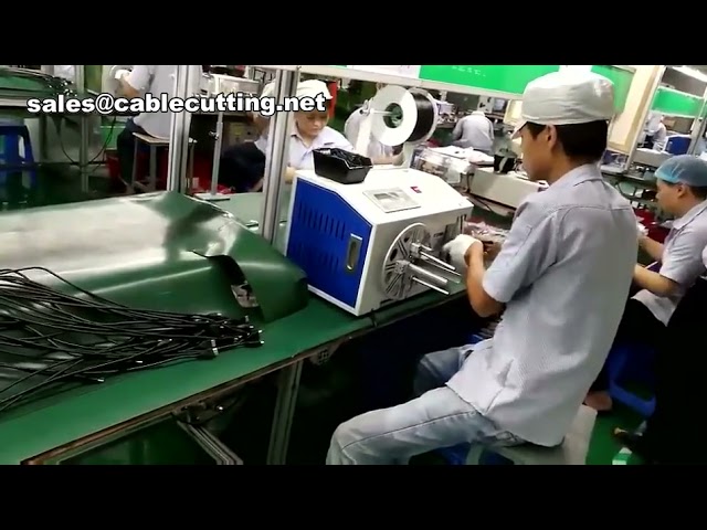Machine à enrouler et ficeler les câbles DC, AC-DC et d'alimentation - Automatisation efficace