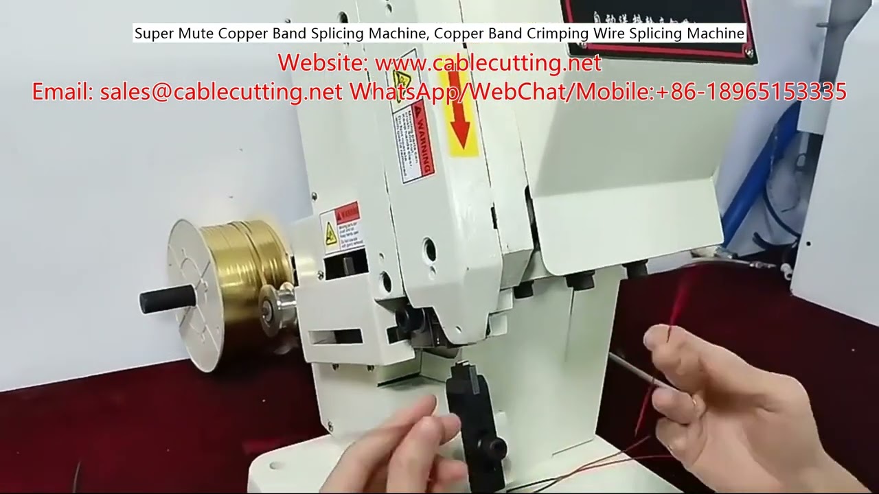 Machine d'épissage de bandes de cuivre super silencieuse | Sertissage et épissage de câbles