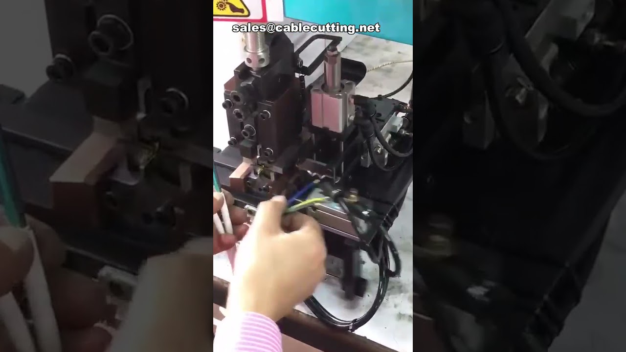 Machine de coupe, dénudage et sertissage de fils automatique | Équipement de câblage industriel