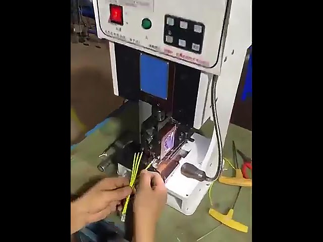 Semi Auto Mute Automatic Terminal Crimping Machine Auto Cable Lug Crimping Machine