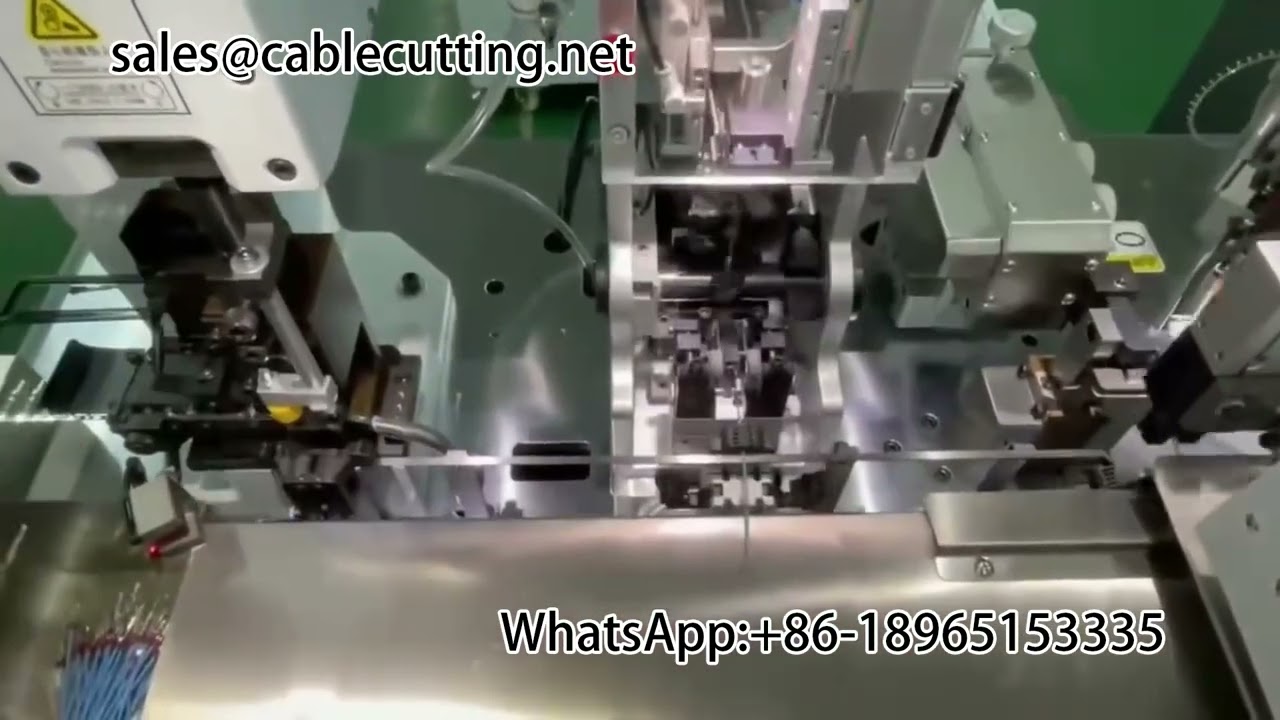 Machine à sertir automatique double tête pour connecteurs étanches filetés – Harnais automobile