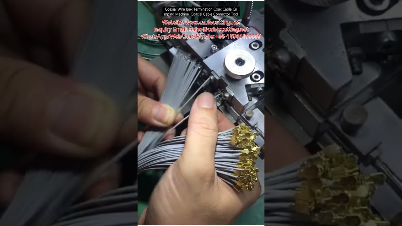 Machine de sertissage câble coaxial Ipex – Outil de terminaison pour connecteurs coaxiaux