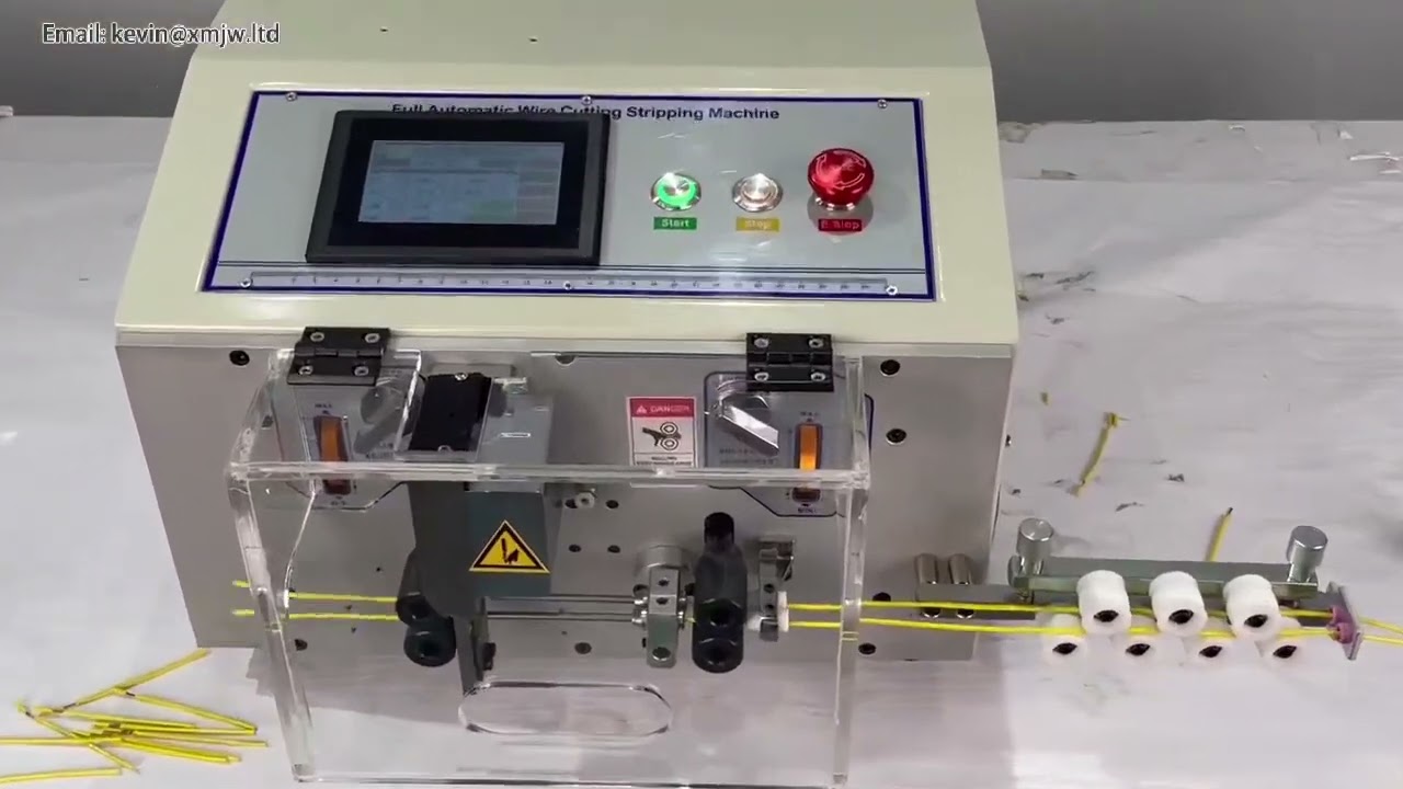 Machine à dénuder automatique double fil SWT508SDB2S avec écran tactile - Coupe et dénude les câbles 220V/110V