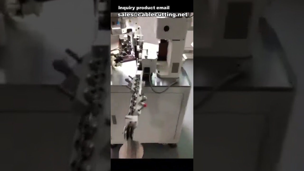 Machine à sertir automatique double extrémité pour fils, équipement de traitement continu de câbles