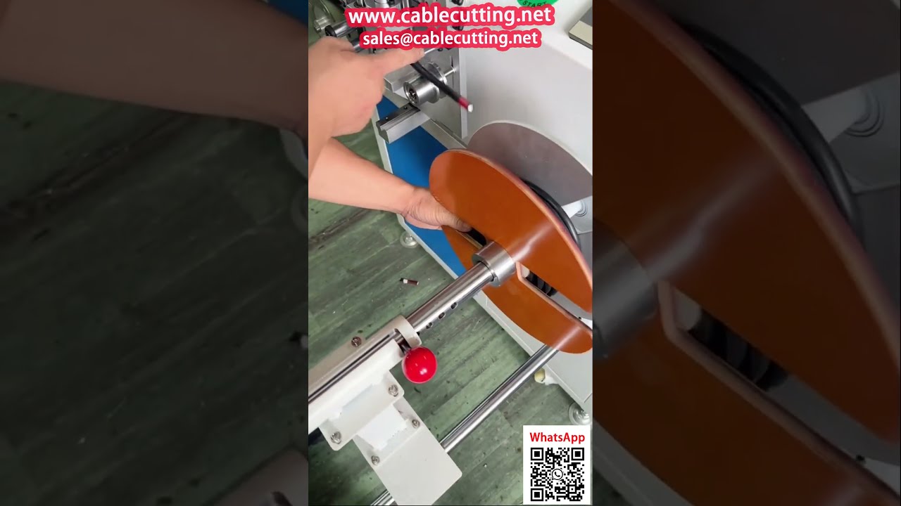 Machine de rebobinage de câbles électriques – comptage, mise en bobine et découpe précise