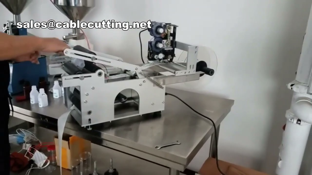 Machine d'étiquetage à manchon rétractable pour bouteilles rondes - Équipement d'emballage automatique