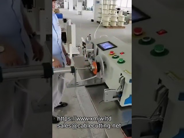 Machine à bobiner automatique : enroulement, coupe et torsion de câbles électriques