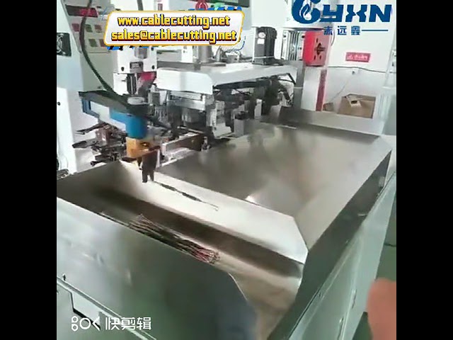Machine de coupe, dénudage et sertissage automatique pour fils 2-8 cœurs | Pressage de terminaux