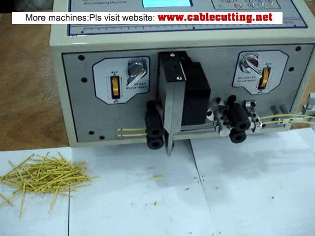 Machine de coupe et dénudage double fil WPM-09F : précision pour fils fins jumelés de 0,1 mm²