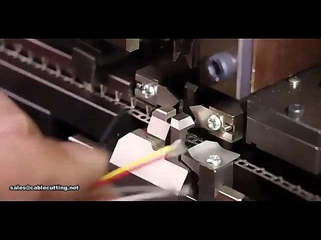Machine automatique de coupe, dénudage et sertissage de fils - Promotion usine pas cher