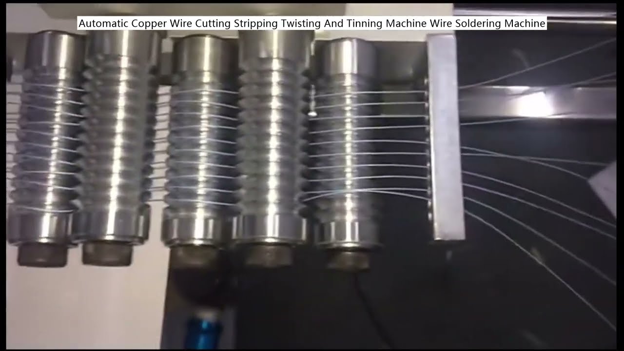 Machine automatique de coupe, dénudage, torsadage et étamage de fil de cuivre | Machine à souder les fils