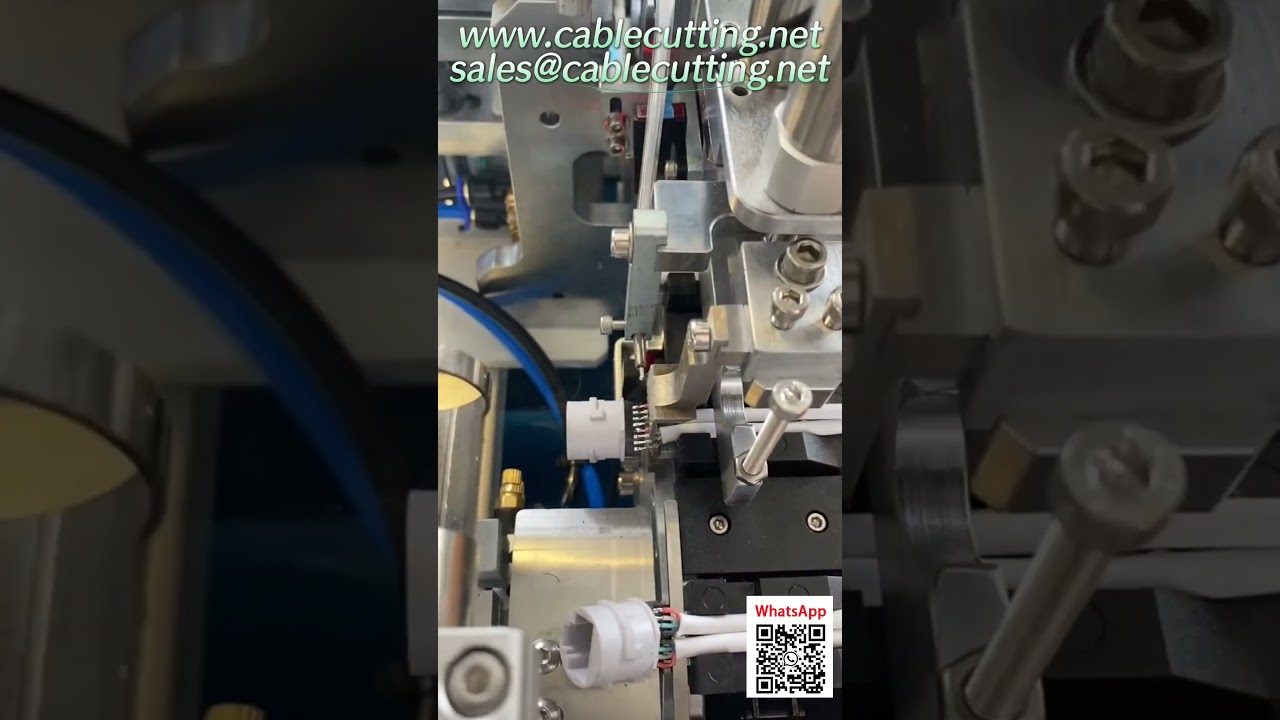 Machine de sertissage RJ45 automatique avec alimentateur vibrant - Soudure complète de toutes les broches