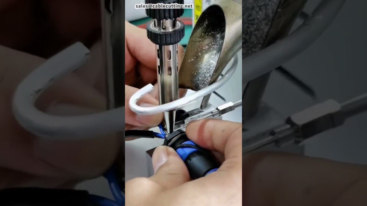 Machine à souder les connecteurs BMW 6 broches ronds - Soudures complètes lors du réglage