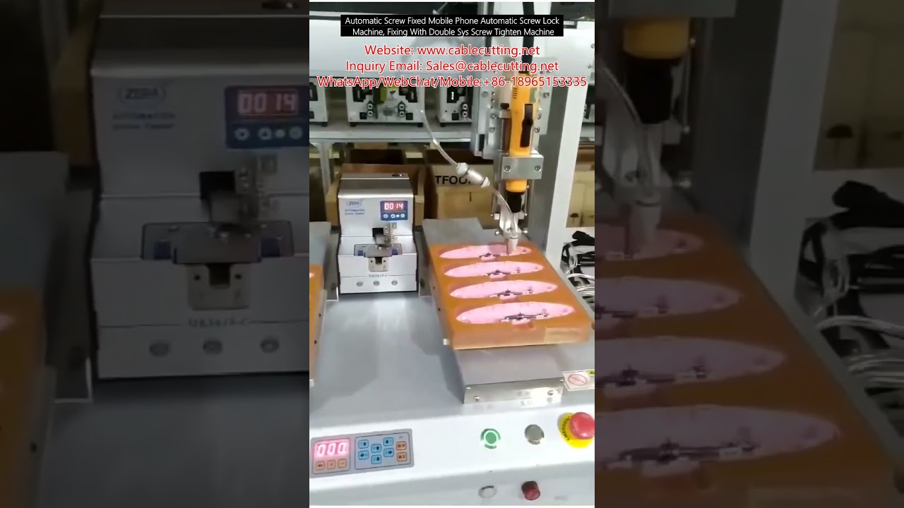 Visseuse automatique double système pour assemblage de téléphones mobiles – Serrage de vis de précision