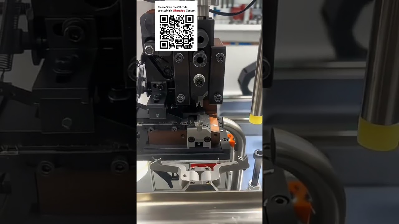Machine automatique d'insertion de boîtier et d'étamage pour dénudage de fils de longueur variable
